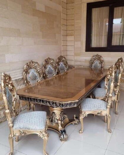 Стол раскладной Голд с 6 стульями Силик — купить в Дагестане Голд — купить в Дагестане