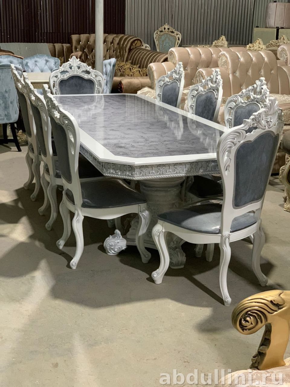Обеденный стол 581 с 8 стульями Шейх купить в Дагестане — купить в Дагестане