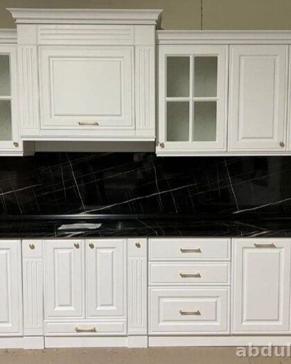 Кухонный гарнитур 638 в белом матовом цвете — купить в Дагестане — купить в Дагестане