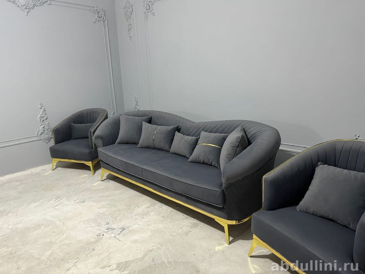 Диван 738 с 2 креслами в стиле неоклассика – купить в Дагестане 738 (модель) — купить в Дагестане — фото 2