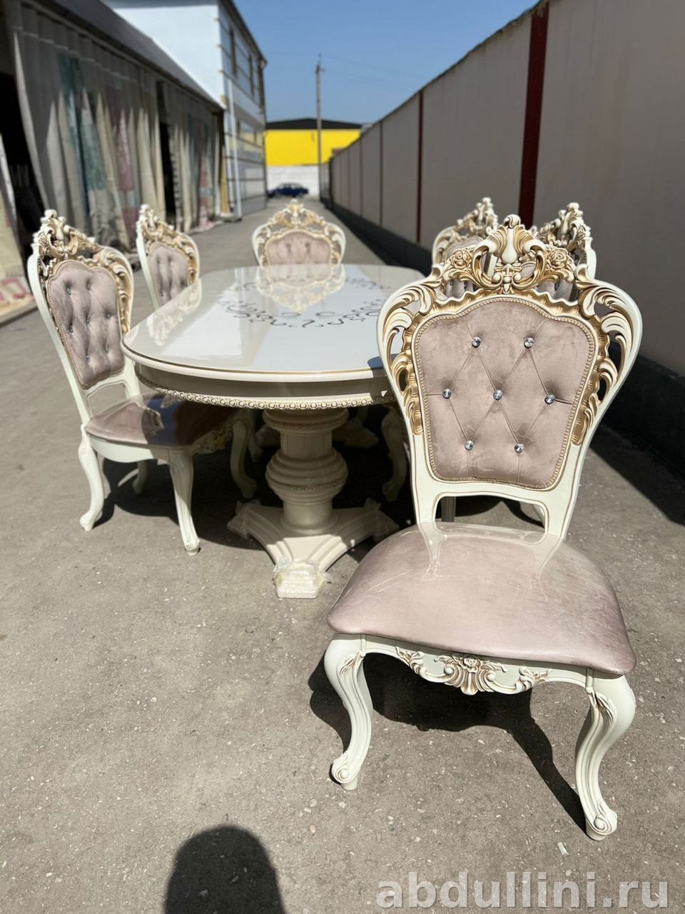 Обеденный стол Эмилия с комплектом стульев — купить в Дагестане — купить в Дагестане — фото 1