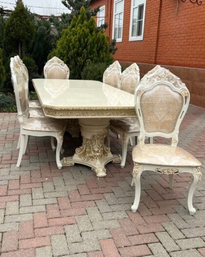 Комплект мебели Барокко с стульями Мини Шейх в Дагестане — купить в Дагестане — фото 1