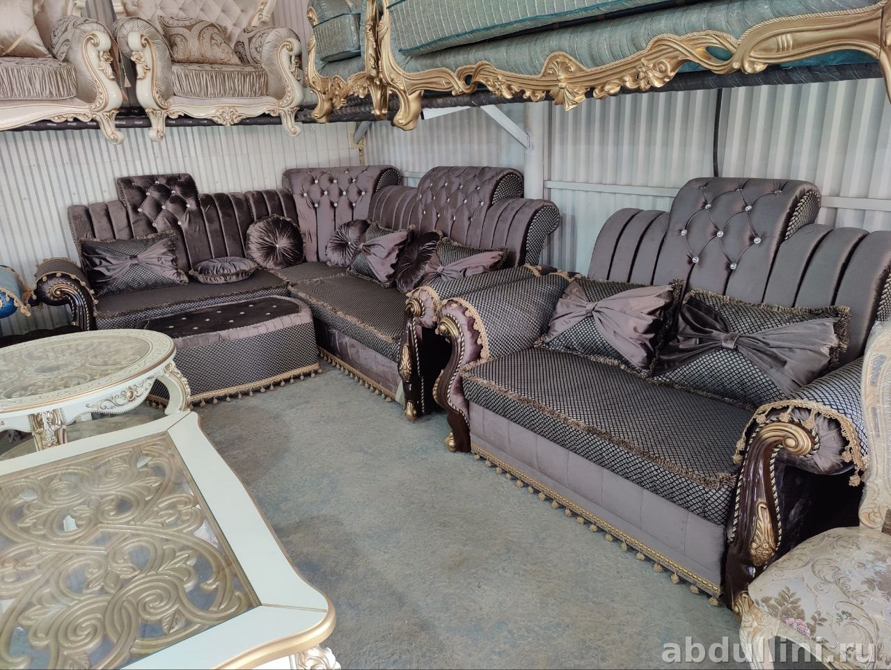 Угловой диван Афина с декором — купить в Дагестане — купить в Дагестане — фото 1