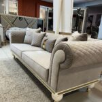 Диван и кресло Прадо серо-бежевые в Дагестане — купить в Дагестане — фото 1