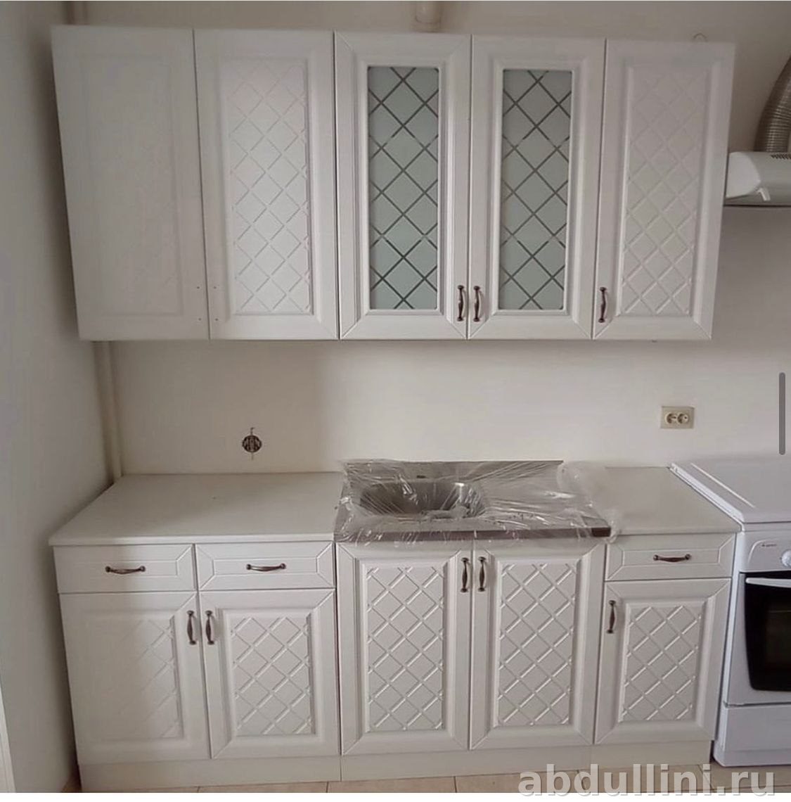 Кухня Ирина 838: белая матовая мебель на заказ в Дагестане — купить в Дагестане
