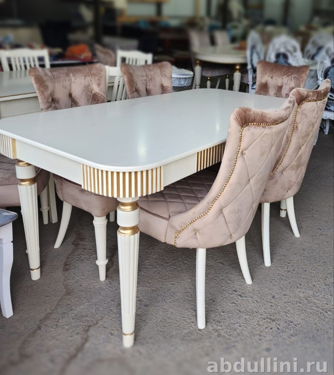 Комплект мебели 918: стол и стулья в стиле неоклассика, купить в Дагестане другой размер/цена — купить в Дагестане