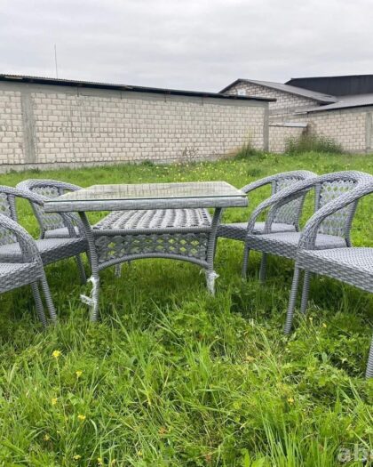 Комплект садовой мебели 9️⃣4️⃣3️⃣: стол и 6 стульев, купить в Дагестане — купить в Дагестане — фото 1