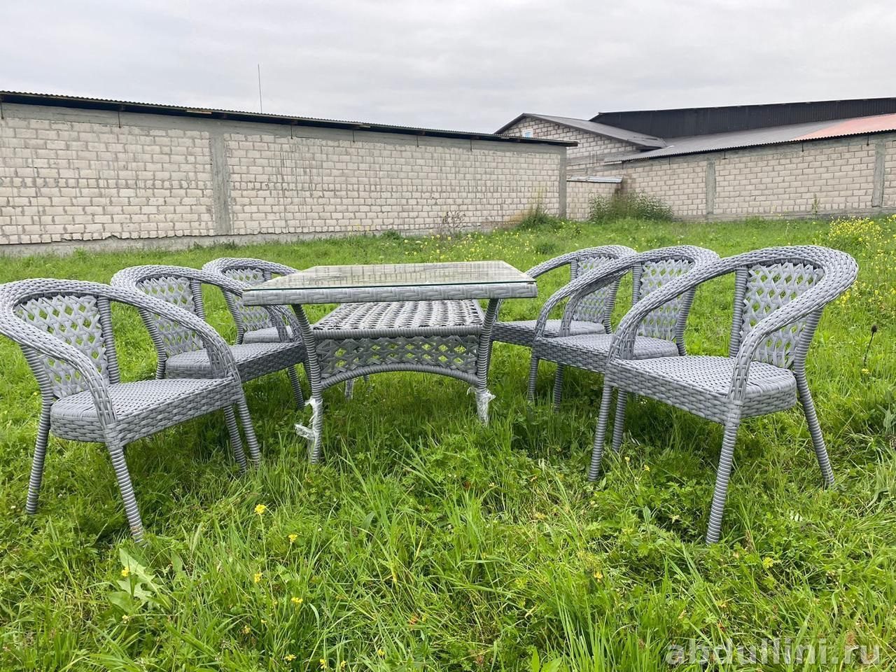 Комплект садовой мебели 9️⃣4️⃣3️⃣: стол и 6 стульев, купить в Дагестане — купить в Дагестане — фото 1