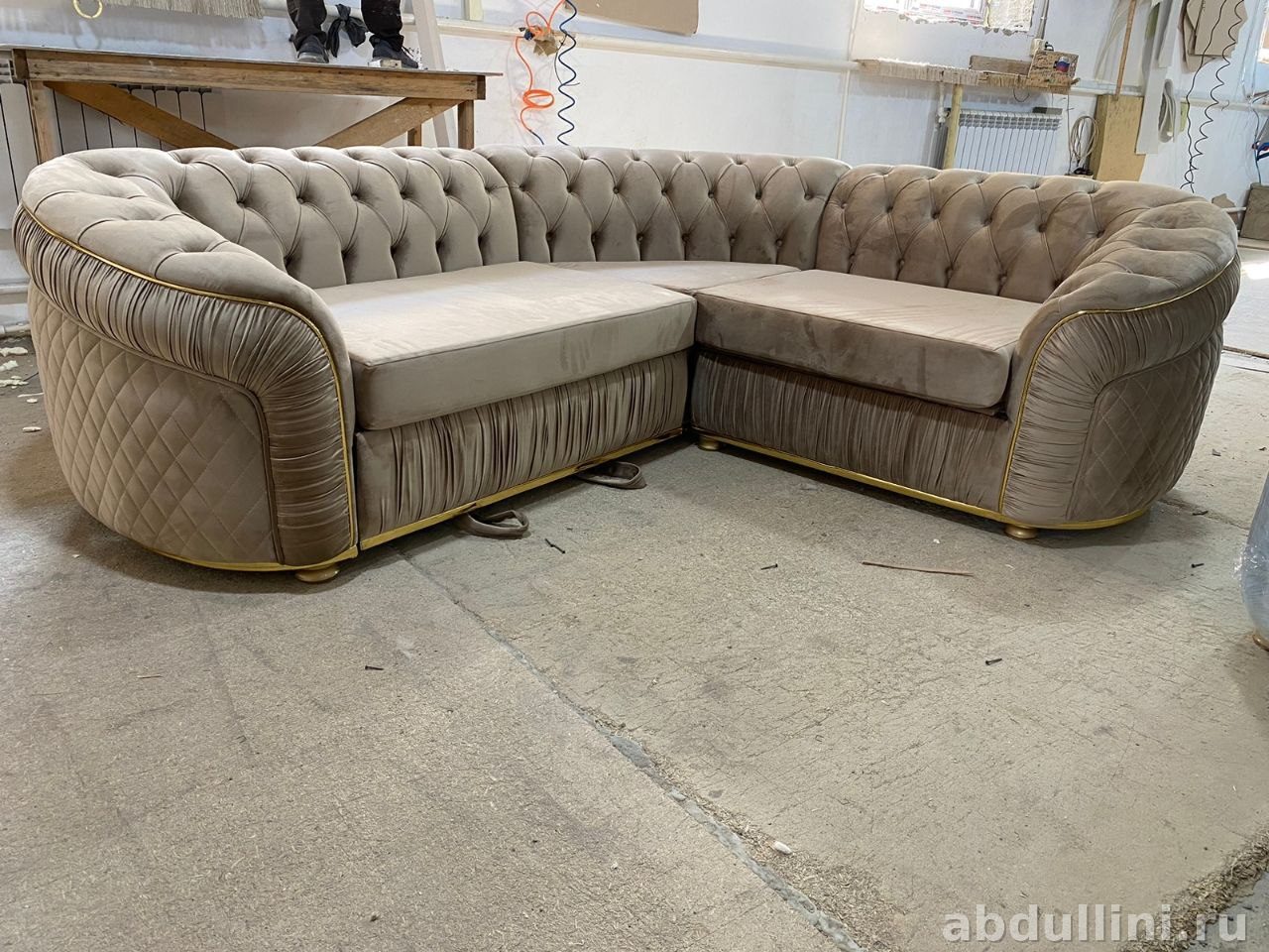 Угловой диван с выдвижной секцией в Дагестане — купить в Дагестане — фото 1