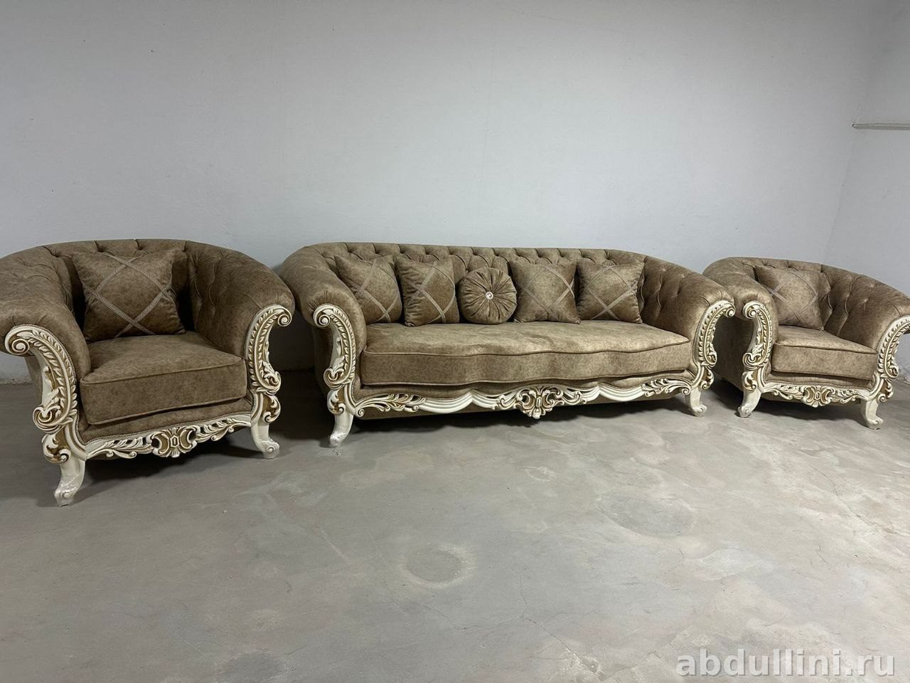 Комплект мягкой мебели 1️⃣1️⃣3️⃣7️⃣ с диваном и креслами в Дагестане — купить в Дагестане — фото 1