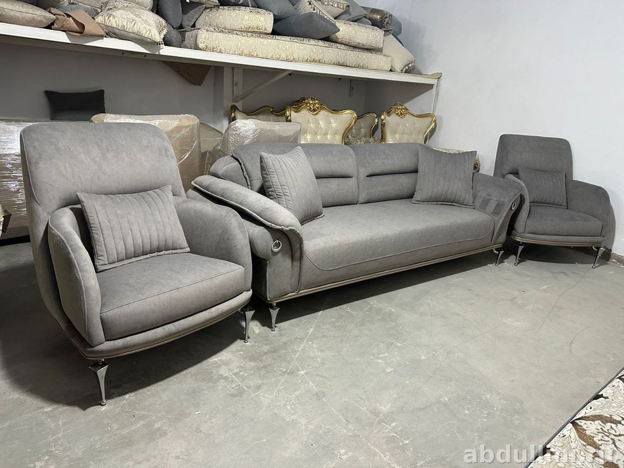 Диван и два кресла Марокко в сером цвете — купить в Дагестане — купить в Дагестане — фото 1