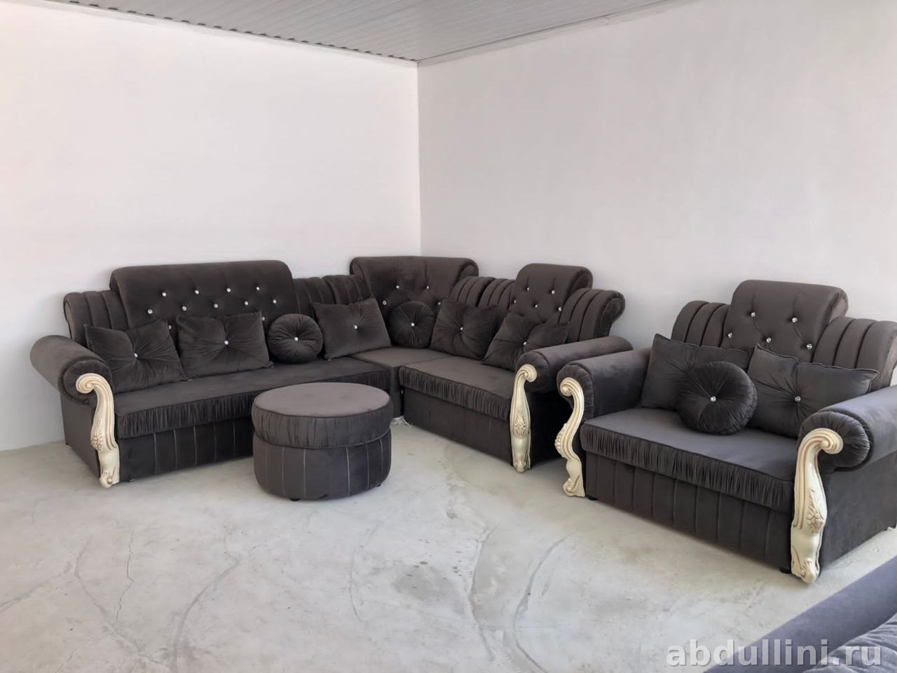 Угловой диван «Афина» с кристаллами — купить в Дагестане — купить в Дагестане