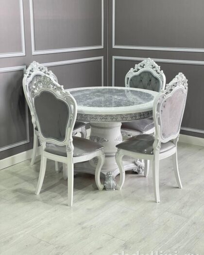 Стол раздвижной 120/160 и стулья в стиле неоклассика — купить в Дагестане (120/160 см) — купить в Дагестане — фото 1