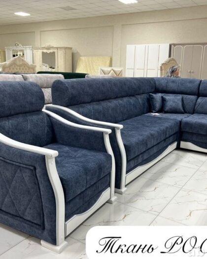 Угловой диван Леон с креслом и пуфиком — купить в Дагестане Леон (люкс) — купить в Дагестане — фото 1