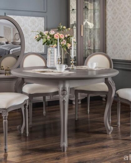 Круглый стол и стулья 1️⃣2️⃣9️⃣6️⃣ в сером цвете — купить в Дагестане — купить в Дагестане