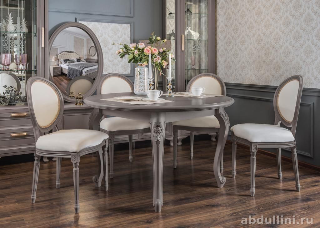 Круглый стол и стулья 1️⃣2️⃣9️⃣6️⃣ в сером цвете — купить в Дагестане — купить в Дагестане