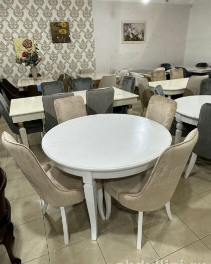 Круглый стол Оскар и стулья Сурен — купить в Дагестане (круглый, Оскар) — купить в Дагестане