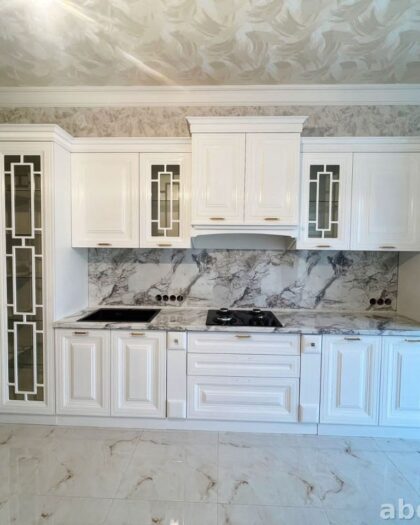 Кухонный гарнитур Люкс-Лайф 1313 в белом жемчуге — купить в Дагестане — купить в Дагестане