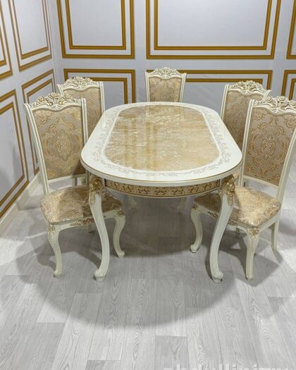 Обеденный стол и стулья 1️⃣3️⃣2️⃣1️⃣ — купить в Дагестане — купить в Дагестане — фото 1