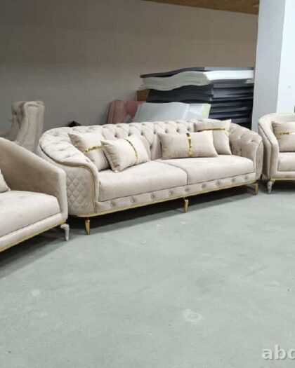 Гостиный гарнитур Bellona 1335: диван и 2 кресла с капитоне — купить в Дагестане — фото 1