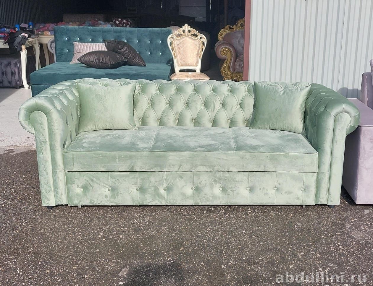 Диван Честер в мятном цвете — купить в Дагестане — купить в Дагестане