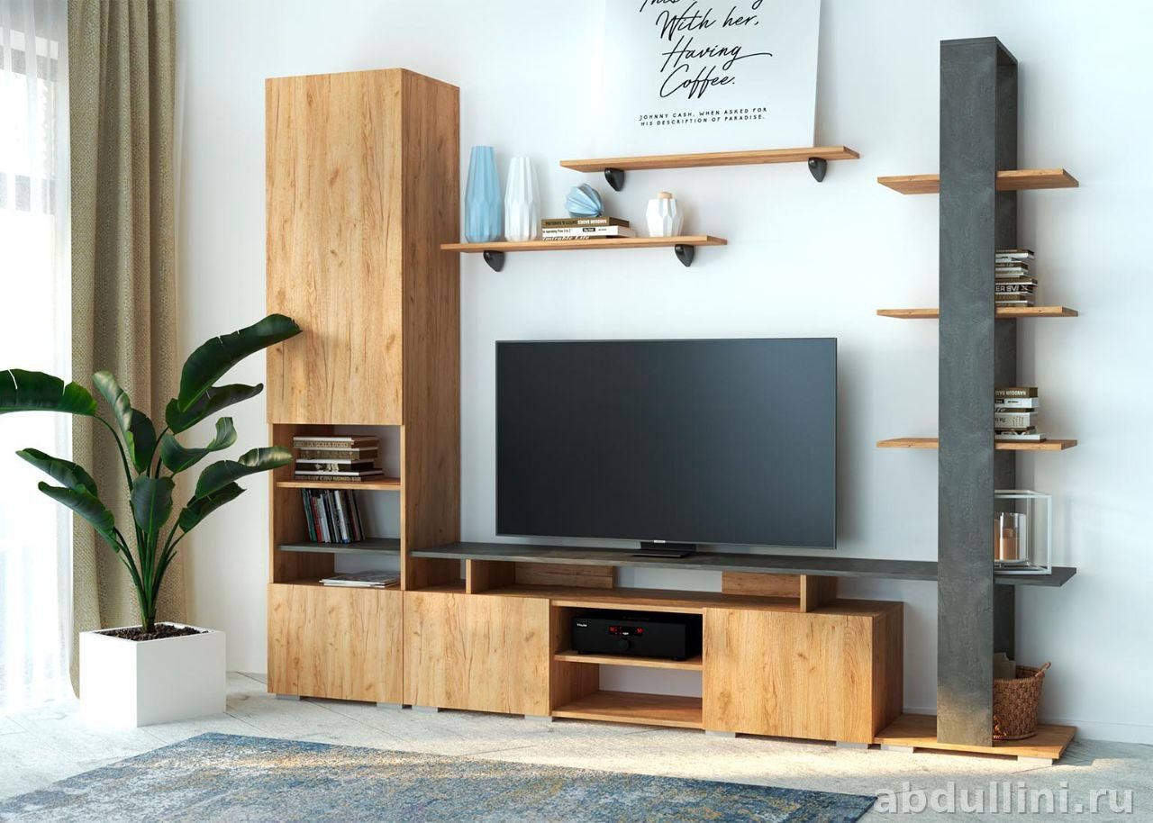 Гостиная 1569: мебель из ЛДСП и стекла в Дагестане — купить в Дагестане