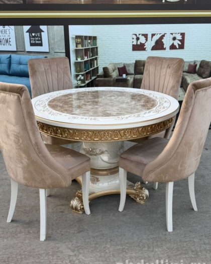 Стол раздвижной 1589 с 4 стульями — купить в Дагестане (120/160) — купить в Дагестане