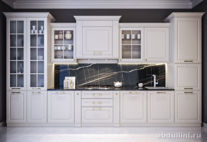 Кухня Гарвард 46: белый матовый гарнитур в Дагестане (46) — купить в Дагестане