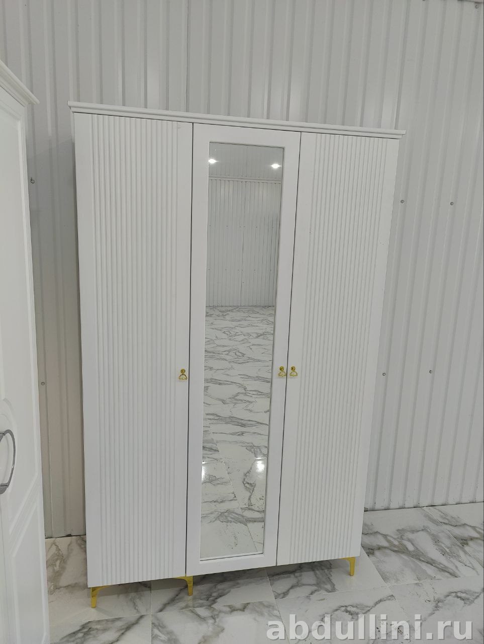 Шкаф 1831 Белый Зеркальный — Купить в Дагестане — купить в Дагестане — фото 1