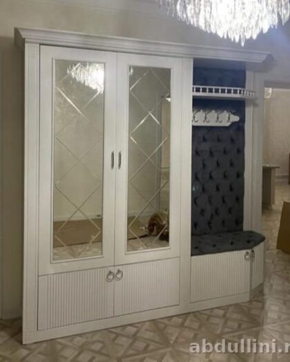 Прихожая Глория 5 Макс белая с зеркалами купить в Дагестане другой размер — купить в Дагестане