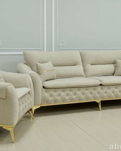 Диван «Эмилия» с креслом в стиле неоклассика — купить в Дагестане — купить в Дагестане — фото 1