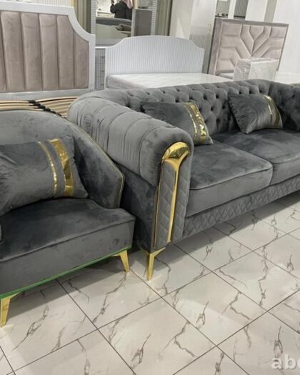 Диван и кресло 1️⃣9️⃣4️⃣3️⃣ в сером цвете, купить в Дагестане — купить в Дагестане