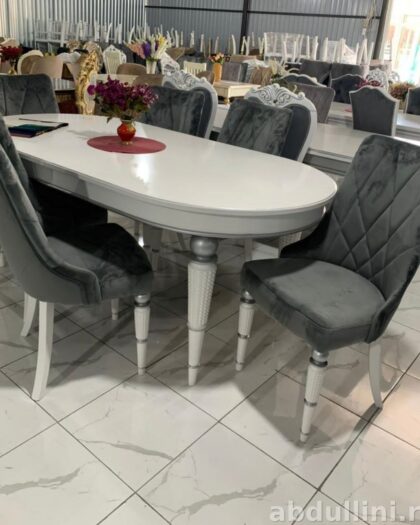 Обеденный стол 1967 с 6 стульями в стиле неоклассика (1967, 6 стульев) — купить в Дагестане