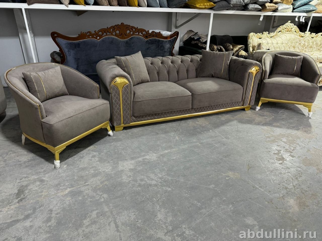 Диван и кресла 1974 в стиле неоклассика с ар-деко — купить в Дагестане — купить в Дагестане — фото 1