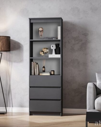 Стеллаж Мори мст600.3 (графит) — купить в Дагестане — купить в Дагестане