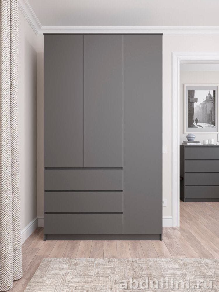 Шкаф Челси 120 графит — купить в Дагестане — купить в Дагестане — фото 1