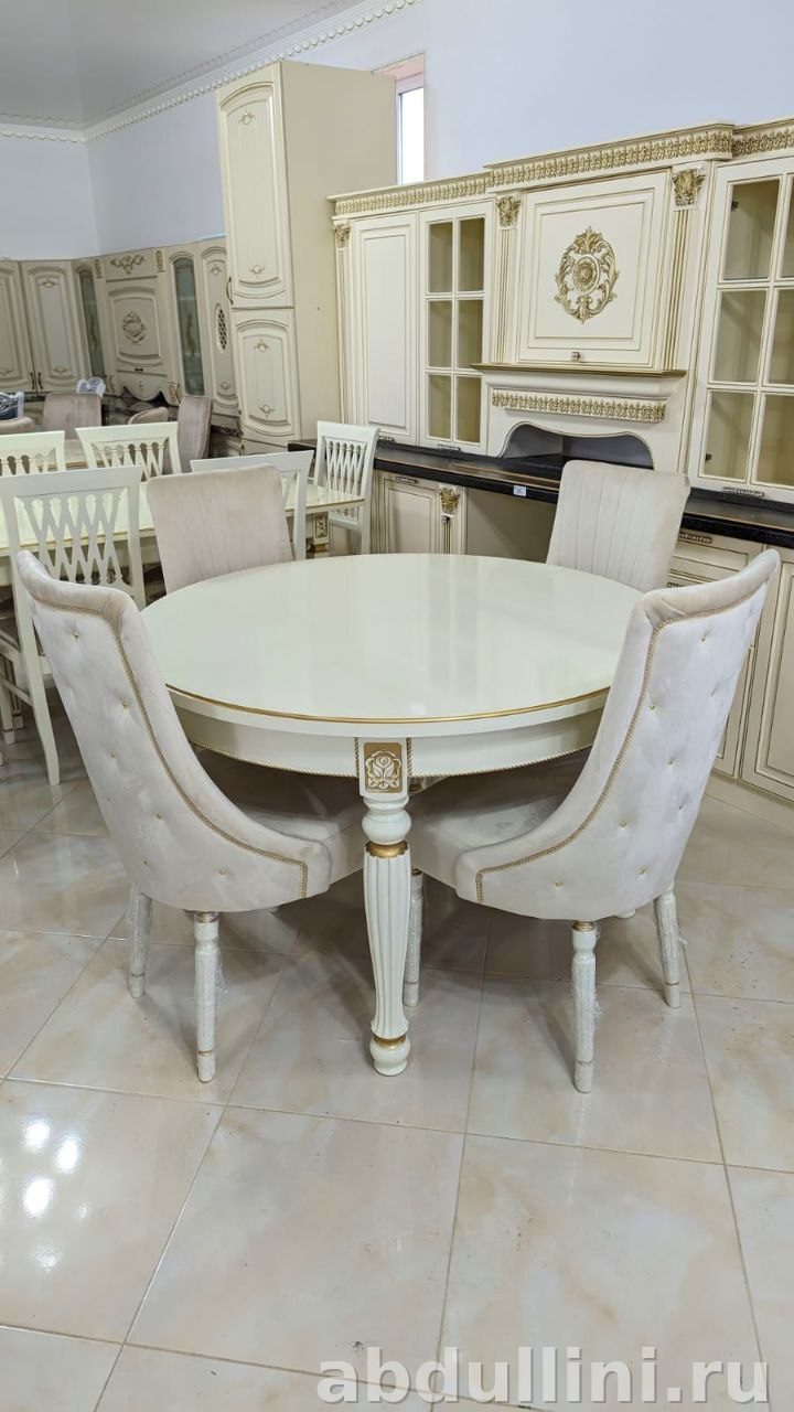 Стол и стулья Афина 2006 в Дагестане — мебель в стиле неоклассика — купить в Дагестане — фото 1