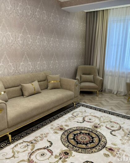 Мебель 2048 Марсель: диван и кресла в бежевом цвете — купить в Дагестане — фото 1