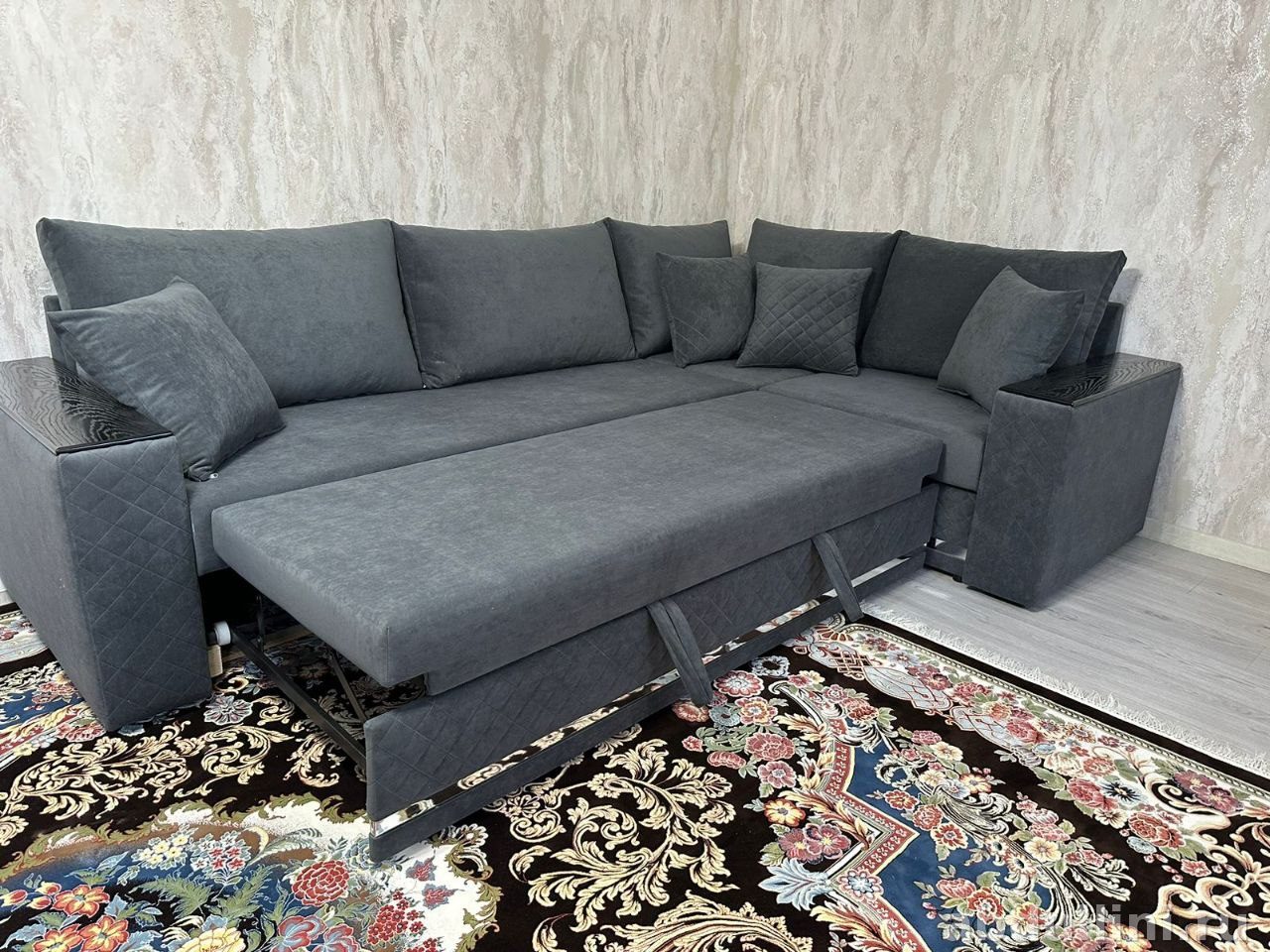 Угловой диван-трансформер 2095 серый — купить в Дагестане (2095 серый) — купить в Дагестане — фото 2