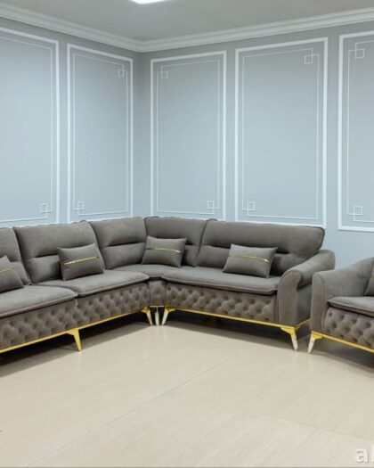 Диван Эмилия 2200 с креслом и подушками в Дагестане — купить в Дагестане — фото 1