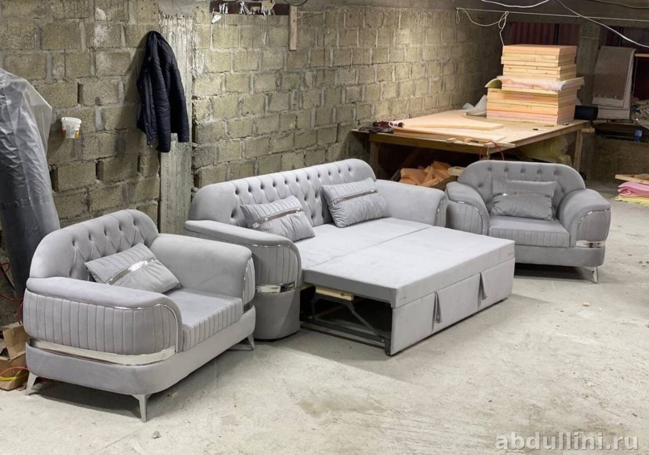 Диван 2262 с креслами — купить в Дагестане | Мебель на заказ (2262, Тройка Манго) — купить в Дагестане — фото 2