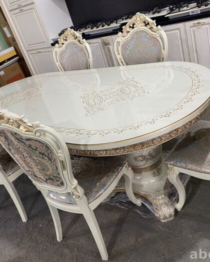 Купить раздвижной стол и стулья в стиле неоклассика в Дагестане — купить в Дагестане