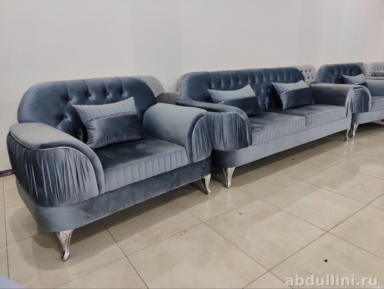 Диван 2️⃣3️⃣2️⃣3️⃣ с креслом и подушками — купить в Дагестане — купить в Дагестане — фото 1