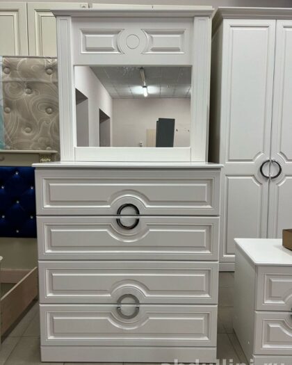 Комод Адель с зеркалом и тумбочкой — мебель от производителя в Дагестане — купить в Дагестане