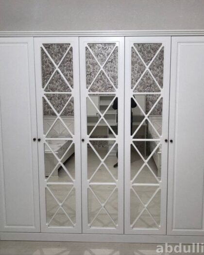 Шкаф 2353 Бьянка-5 — вместительный шкаф для одежды в белом цвете — купить в Дагестане