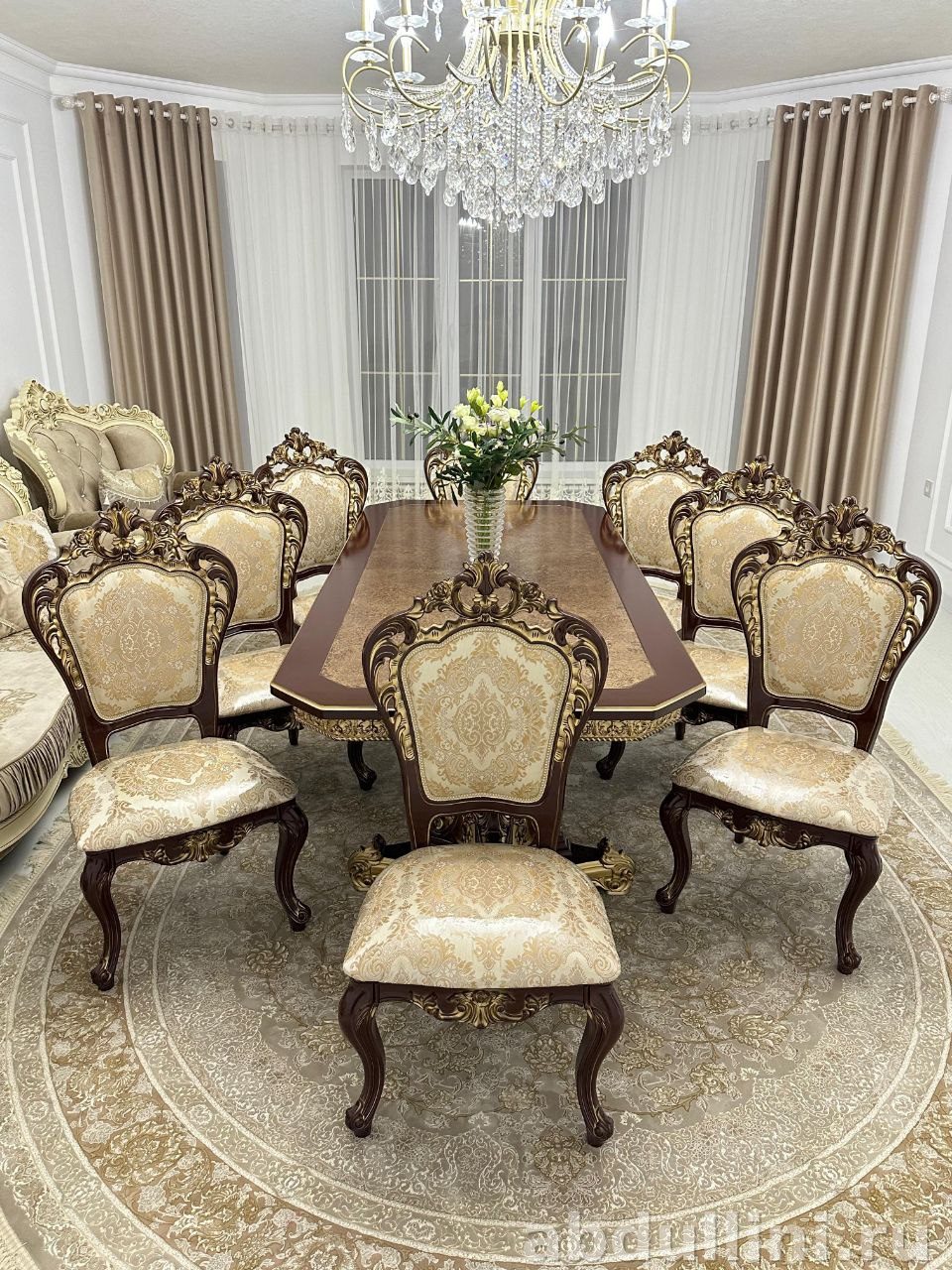 Обеденный стол Голд и стулья Шейх — купить в Дагестане — купить в Дагестане — фото 2