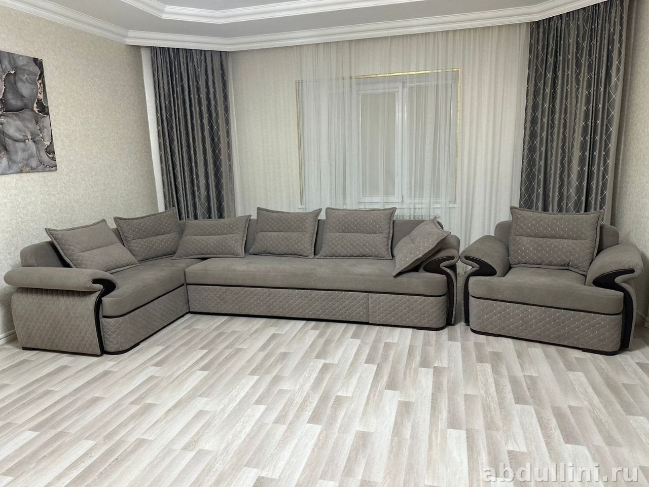 Угловой диван Deli 2397 с креслом — купить в Дагестане — купить в Дагестане — фото 1