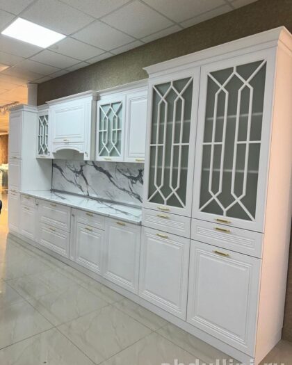 Кухня «Наоми» 2430 в белом цвете — мебель на заказ в Дагестане «Наоми» 2430 — купить в Дагестане