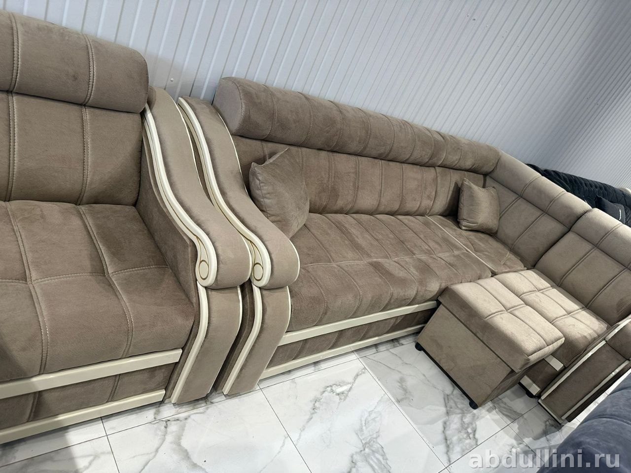 Модульный диван Тройка Лорд 2479 в бежевом цвете, купить в Дагестане — купить в Дагестане