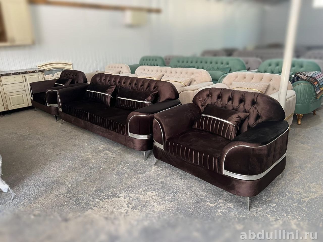 Комплект мягкой мебели 2498: купить в Дагестане Размеры — купить в Дагестане — фото 1